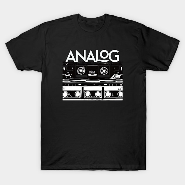 Analog World Retro T-Shirt by Aurora X